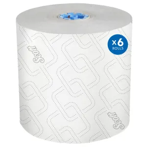 Hand Towel - Scott® Pro™ High Capacity Hard Roll Paper Towels - Colour Core System (Case of 6 Rolls), 25702