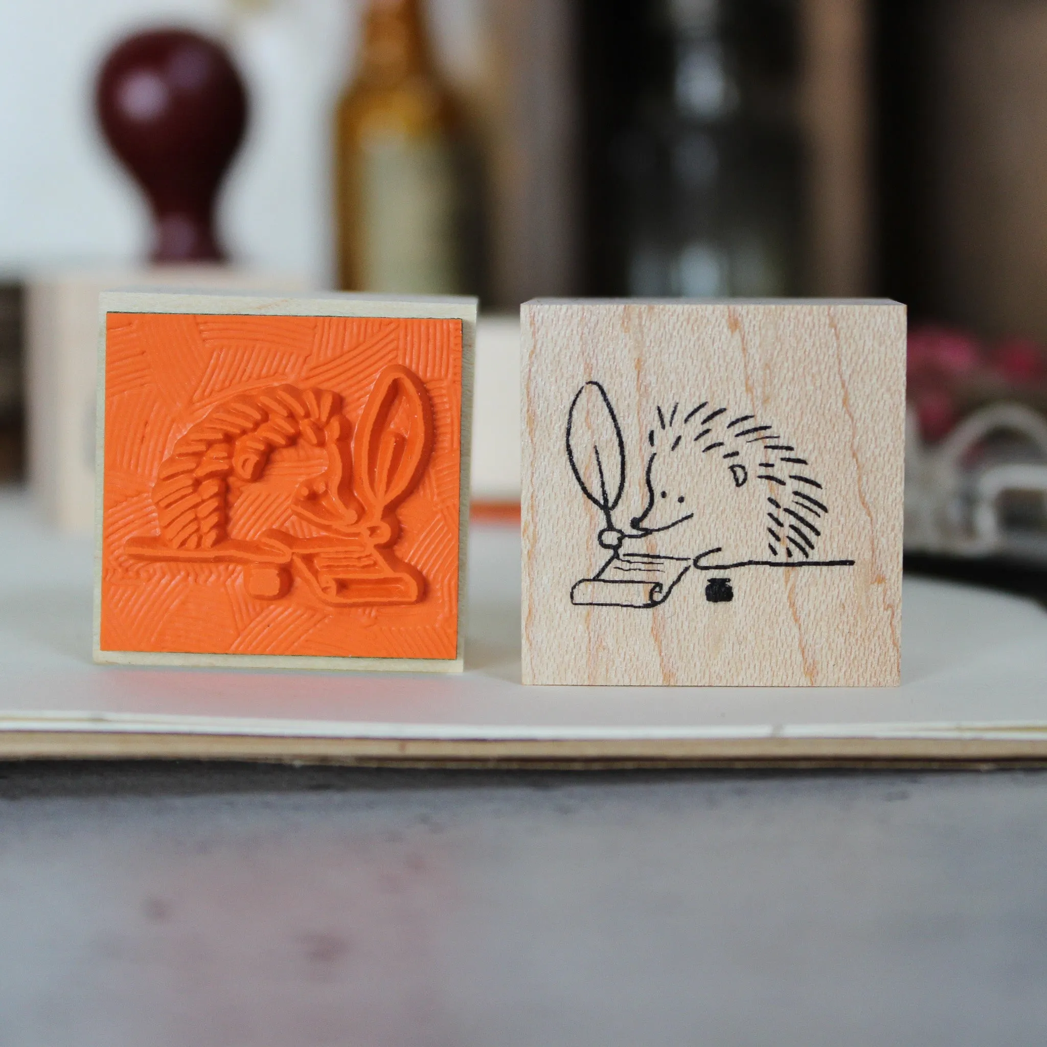 Japanese Rubber Stamps : Hedgehogs