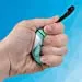 Kicko Narwhal Backpack Clip - 6 Pack - Assorted Colored Squishy Narwhal Keychain - Stress
