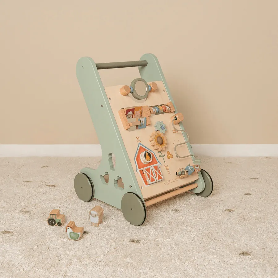 Little Dutch Little Farm Multi- Activity Baby Walker