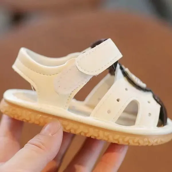 Squeaky Lion Summer Baby Sandals